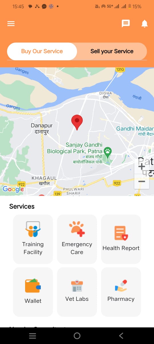 Mobile app for veterinary booking and livestock health dashboard